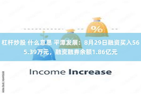 杠杆炒股 什么意思 平潭发展：8月29日融资买入565.39万元，融资融券余额1.86亿元